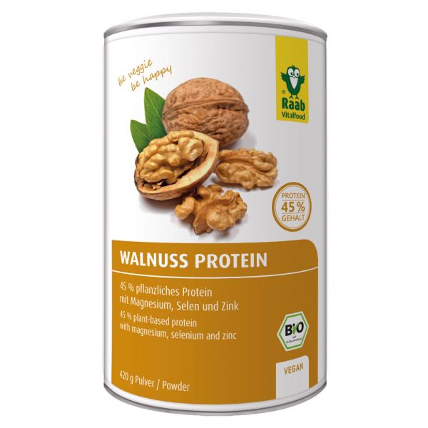 Raab Vitalfood Protein Pulver Walnuss 420g