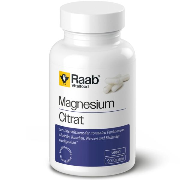 Raab Vitalfood Magnesiumcitrat Kapseln 90 Stück Raab Vitalfood Magnesiumcitrat Kapseln 90 Stück