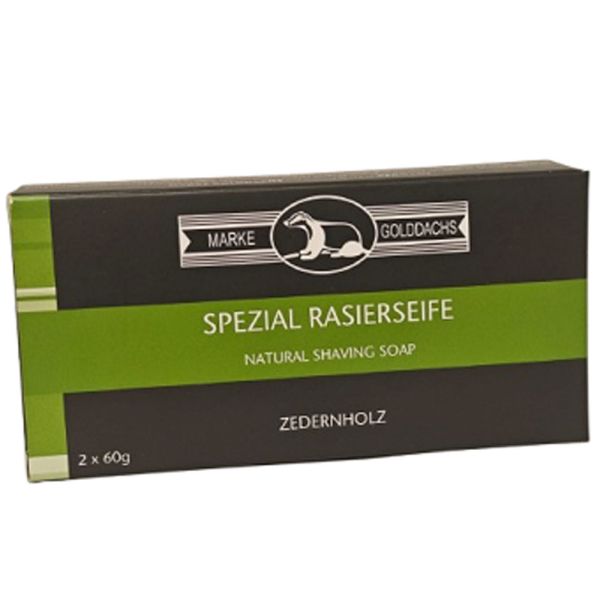 Golddachs Rasierseife Zedernholz im Nachfüllpack