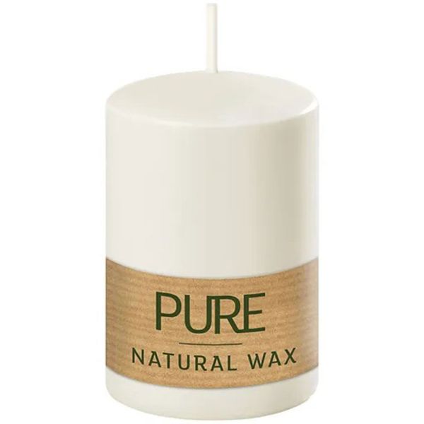 Pure Candle Natural Wax Stumpenkerze natural 90x60