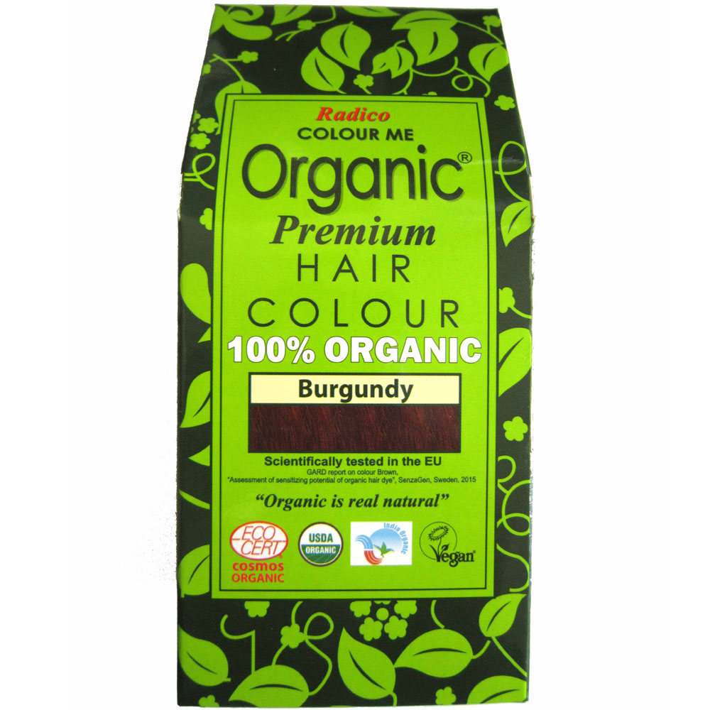 Radico Teinture organique pour cheveux Bourgogne 100 g - Radico