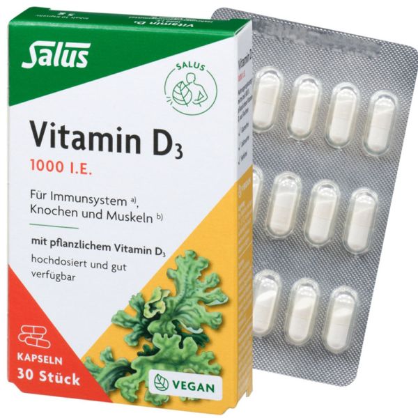 Salus Vitamin D3 1000 vegan Vital-Kapseln 5g