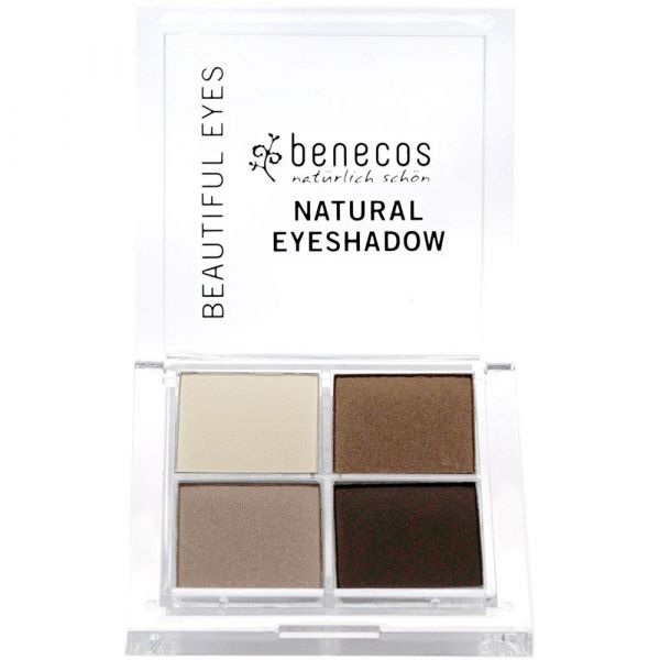 Benecos Natural Quattro Eyeshadow Coffee & Cream 002