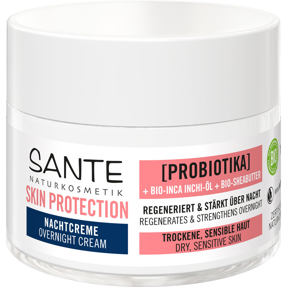 Sante Skin Protection Nachtcreme Probiotika Bio-Inca Inchi-Öl &  Bio-Sheabutter | Tagescremes