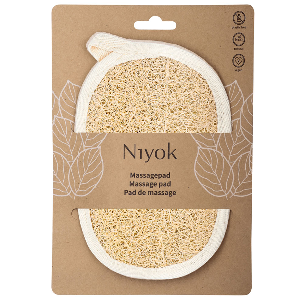 Tampon de massage Niyok luffa & coton - Accessoires