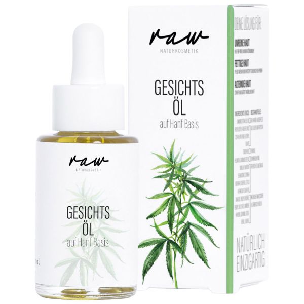 raw Naturkosmetik Gesichtsöl Hanf