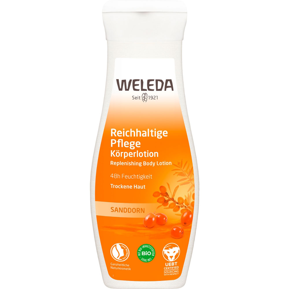 Lotion corporelle de soin riche à l'Argousier Weleda