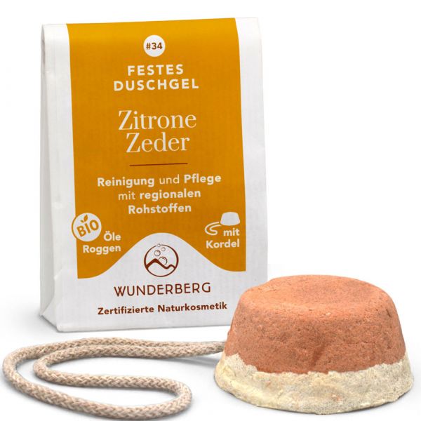 Wunderberg Festes Duschgel Zitrone Zeder