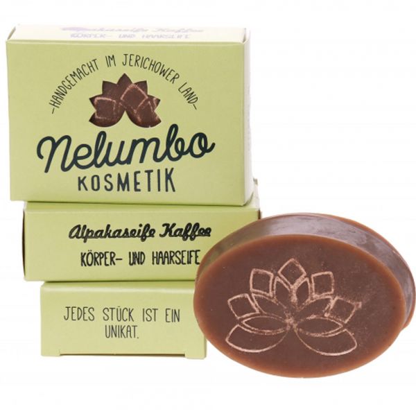 Nelumbo Kosmetik Alpakaseife Kaffee