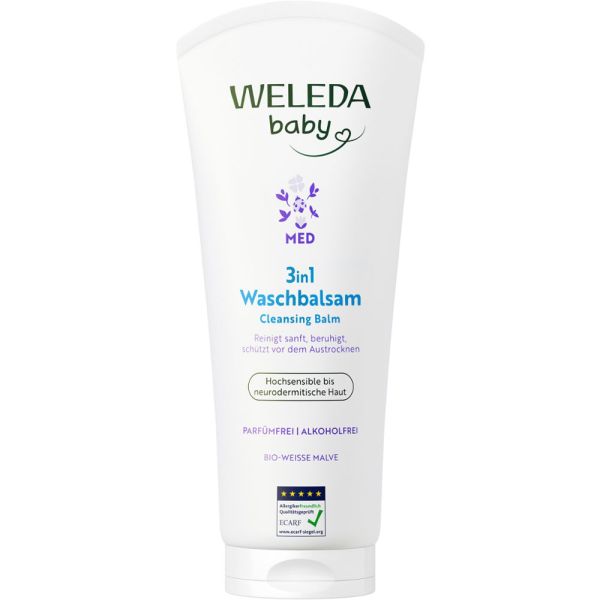 WELEDA 3in1 Waschbalsam Weiße Malve