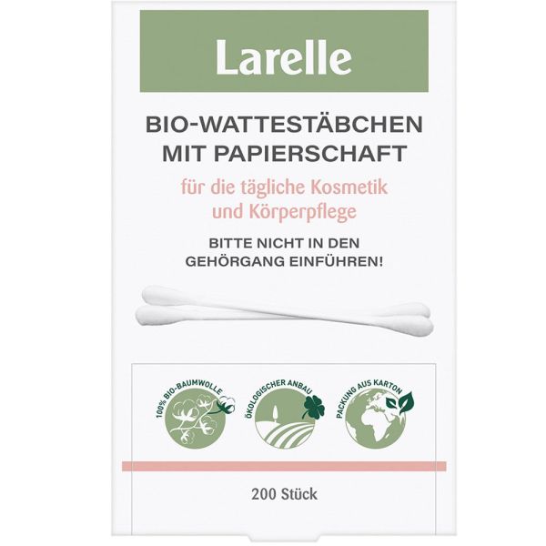 Larelle Wattestäbchen mit Papierschaft