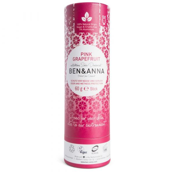 Ben & Anna Deodorant Papertube Pink Grapefruit