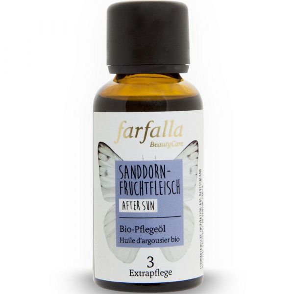 Farfalla Sanddornfruchtfleisch Bio-Pflegeöl 30ml after sun Farfalla Sanddornfruchtfleisch Bio-Pflegeöl 30ml after sun