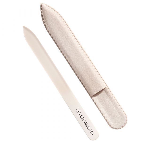 Kia Charlotta Glass Nail File Beige