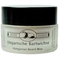 Gold Dachs Ungarische Bartwichse in der Glasdose 16ml