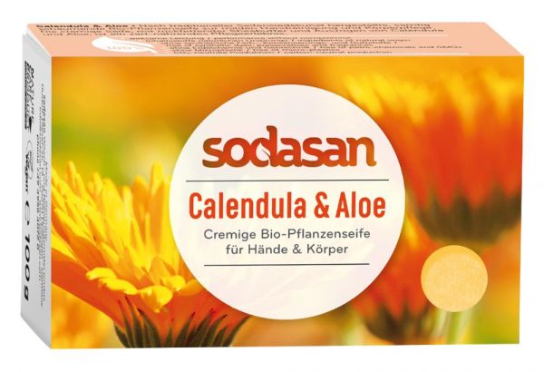 Sodasan Pflanzenseife Calendula & Aloe