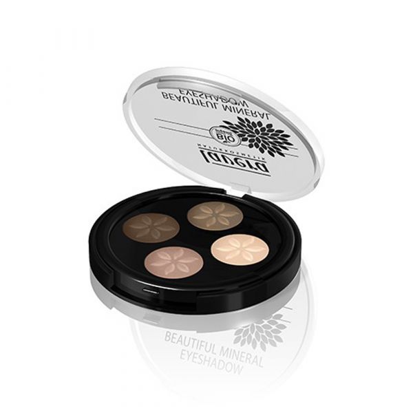 Lavera Illuminating Eyeshadow Quattro Cappuccino Cream 02 Lavera Illuminating Eyeshadow Quattro Cappuccino Cream 02
