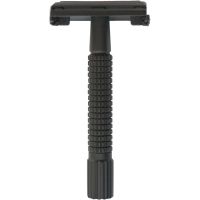 Gold Dachs Doppelklingen-Rasierer schwarz matt