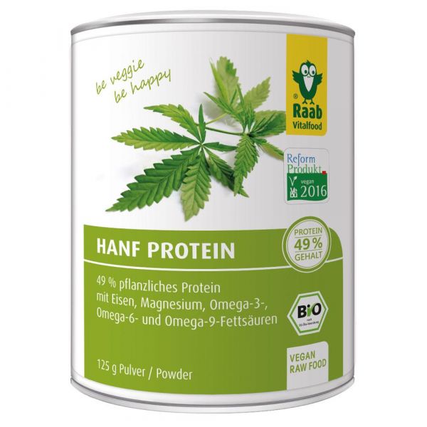 Raab Vitalfood Hanf Protein Pulver 125g
