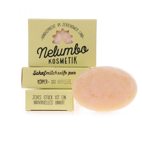 Nelumbo Kosmetik Schafmichseife pur