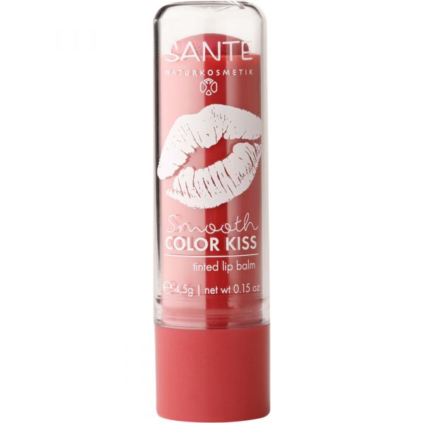 Sante Smooth COLOR KISS tinted lip balm 02 Soft Red