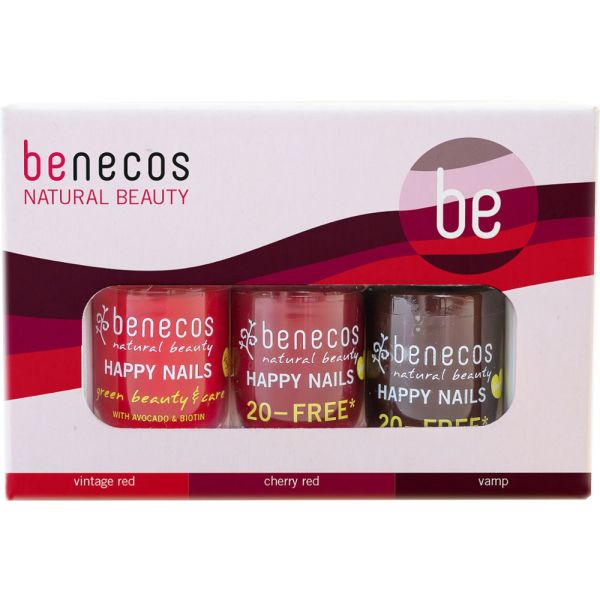 Benecos Set Nagellack Classic Red