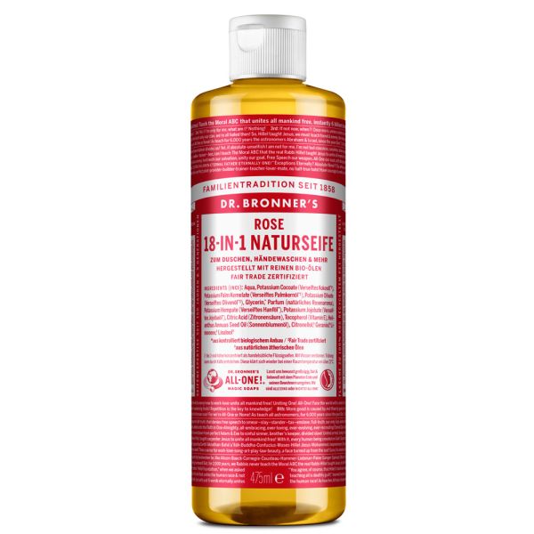 Dr. Bronners 18-IN-1 Naturseife Rose 475ml