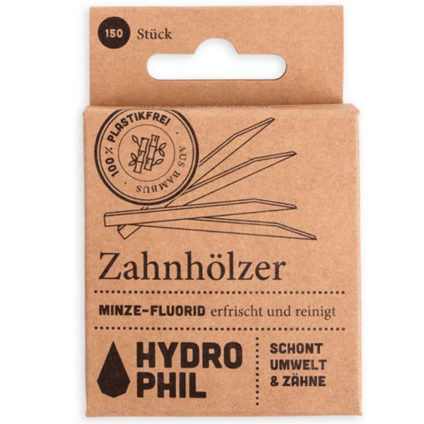 Hydrophil Zahnhölzer Minze-Fluorid