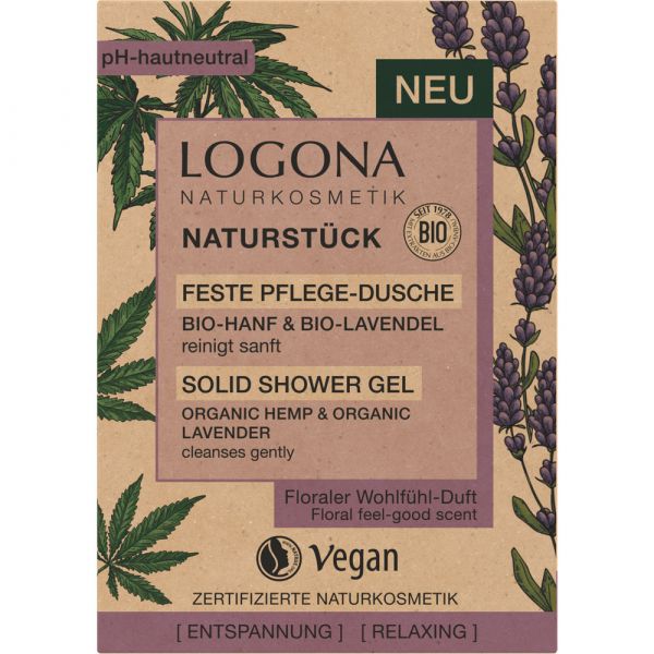 Logona NATURSTÜCK Pflege-Dusche Entspannung Bio-Hanf & Bio-Lavendel Logona NATURSTÜCK Pflege-Dusche Entspannung Bio-Hanf & Bio-Lavendel