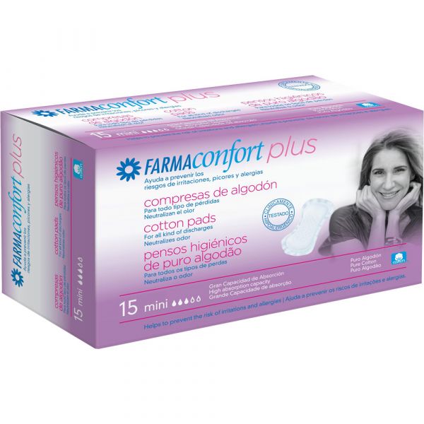 Farmaconfort plus Algodon Inkontinenz Einlagen mini