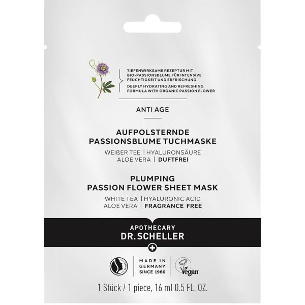 Dr. Scheller Aufpolsternde Passionsblume Tuchmaske