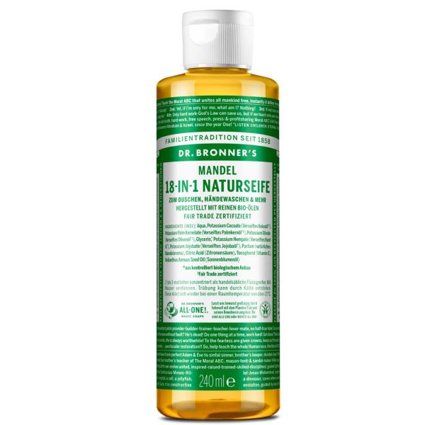 Dr. Bronner´s 18-IN-1 Naturseife Mandel 240ml