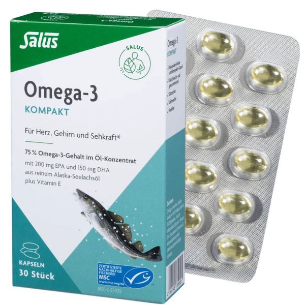 Salus Omega-3 Kompakt Kapseln 23g