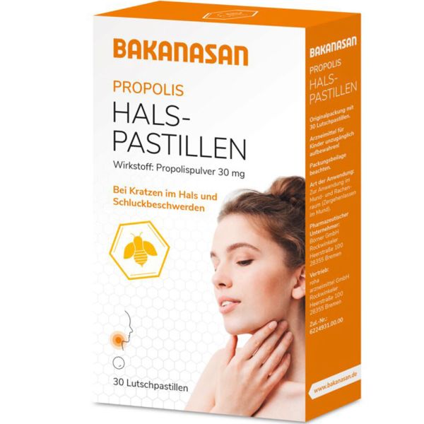 Bakanasan Propolis Halspastillen