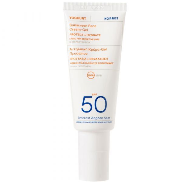 Korres YOGHURT Sonnencreme-Gel für das Gesicht SPF50