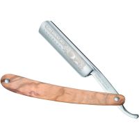 Gold Dachs Rasiermesser Olivenholz Schale