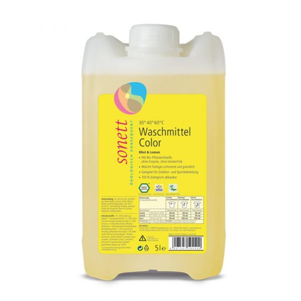 Sonett Waschmittel Color Mint & Lemon 5 Liter