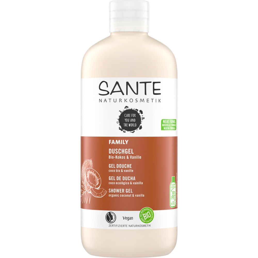 Sante FAMILY Gel douche coco & vanille bio 500ml 500 ml